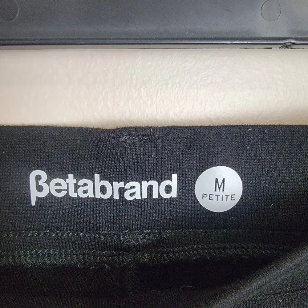Betabrand Black Dress Pants Yoga Pants Size Medium Petite
